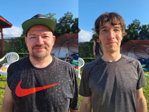 Siegerfoto mit Dominik und Andreas
